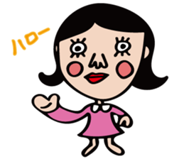 The girl of cute and disgusting sticker #10819624