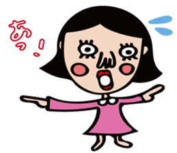 The girl of cute and disgusting sticker #10819626