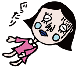 The girl of cute and disgusting sticker #10819627