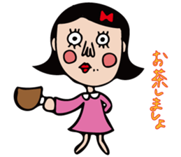 The girl of cute and disgusting sticker #10819632