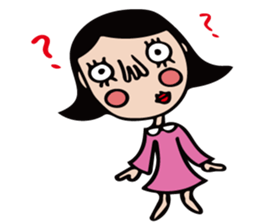 The girl of cute and disgusting sticker #10819633