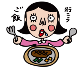 The girl of cute and disgusting sticker #10819634