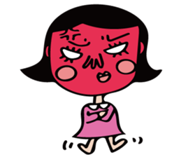 The girl of cute and disgusting sticker #10819636