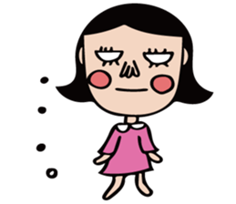 The girl of cute and disgusting sticker #10819637