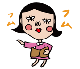 The girl of cute and disgusting sticker #10819640