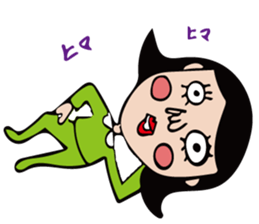 The girl of cute and disgusting sticker #10819642