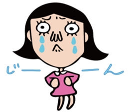 The girl of cute and disgusting sticker #10819644