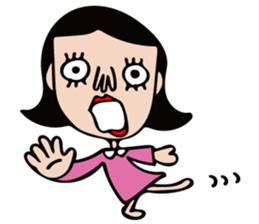 The girl of cute and disgusting sticker #10819645