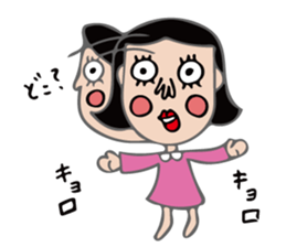 The girl of cute and disgusting sticker #10819652