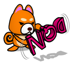 Slightly cool Japanese Dog Shiba BUNTA 2 sticker #10820551