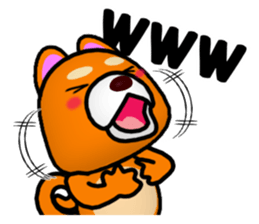 Slightly cool Japanese Dog Shiba BUNTA 2 sticker #10820558