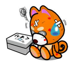 Slightly cool Japanese Dog Shiba BUNTA 2 sticker #10820563