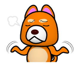Slightly cool Japanese Dog Shiba BUNTA 2 sticker #10820571