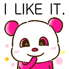 colorful panda message(english ver)