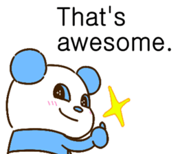 colorful panda message(english ver) sticker #10820858