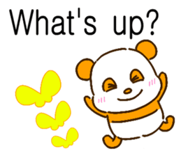 colorful panda message(english ver) sticker #10820868