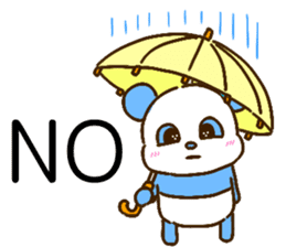 colorful panda message(english ver) sticker #10820873