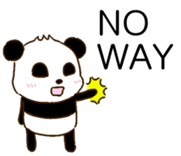 colorful panda message(english ver) sticker #10820875