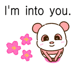 colorful panda message(english ver) sticker #10820877