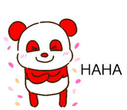 colorful panda message(english ver) sticker #10820879
