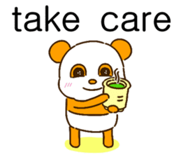 colorful panda message(english ver) sticker #10820883