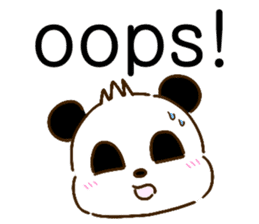 colorful panda message(english ver) sticker #10820886