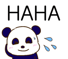 colorful panda message(english ver) sticker #10820888