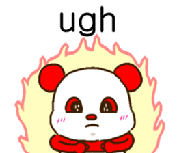 colorful panda message(english ver) sticker #10820889