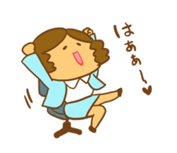 Business woman Machiko sticker #10821025