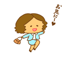 Business woman Machiko sticker #10821030