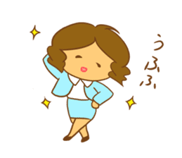 Business woman Machiko sticker #10821042