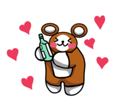 Drunkard Bear sticker #10822008