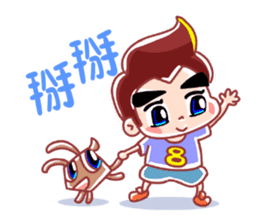 Hachi-CHAN and his friends. sticker #10822501