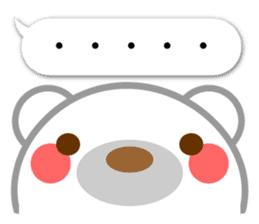 Taiwanese. Polar bear & balloon. sticker #10823323