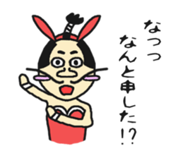 Bunny samurai sticker #10823391
