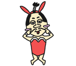 Bunny samurai sticker #10823392