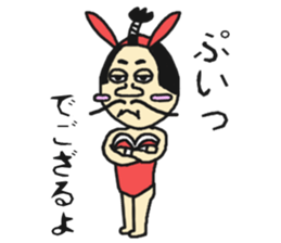 Bunny samurai sticker #10823396