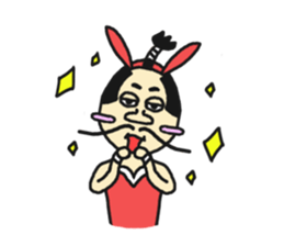Bunny samurai sticker #10823399