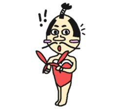 Bunny samurai sticker #10823402