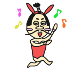 Bunny samurai sticker #10823406