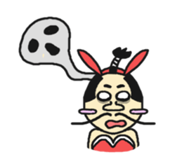 Bunny samurai sticker #10823413