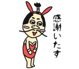 Bunny samurai sticker #10823415