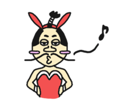 Bunny samurai sticker #10823416