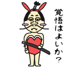 Bunny samurai sticker #10823417