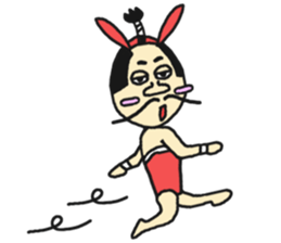 Bunny samurai sticker #10823418