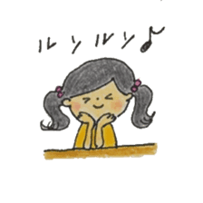 Children's daily life by hand drawing sticker #10823792