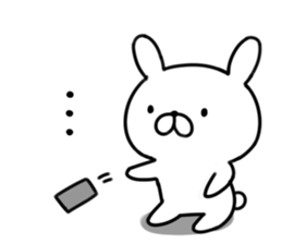 The rabbit which is invective01 sticker #10823851