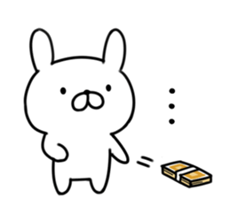 The rabbit which is invective01 sticker #10823858