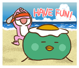 Funny Egg Kappa sticker #10824742