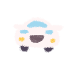 Cute Cotton Candy Car. sticker #10824670